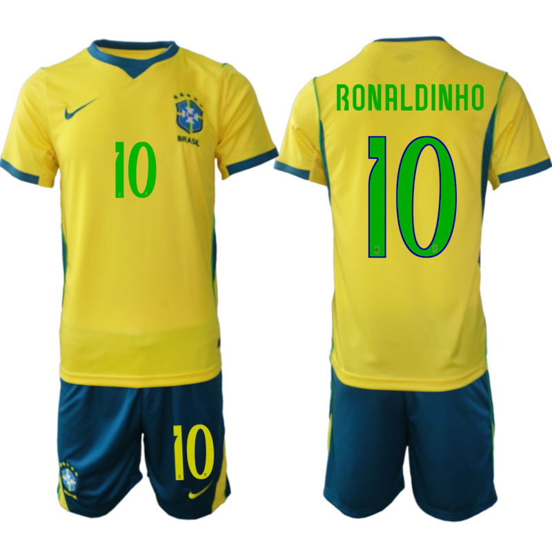 Men Brazil home #10 style 2026 World Cup Soccer jersey
